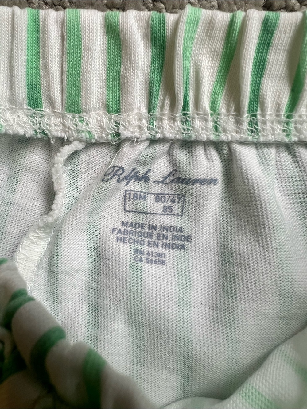 Polo Ralph Lauren Baby Boys Striped Jersey Tee & Short Set Size 18 Months - Picture 4 of 5